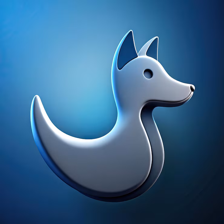 Photo chien au design minimaliste